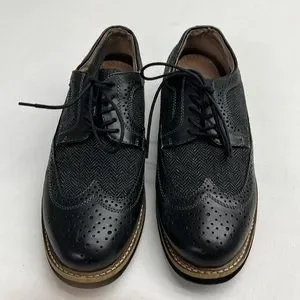 Bass Ashton Wingtip Derby Shoes Black Leather Brogue Size 13M m_6323557252eee1c3dcb04791.jpg main image 3